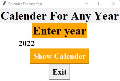 How To Build A Calendar For Any Year In Python Using Tkinter